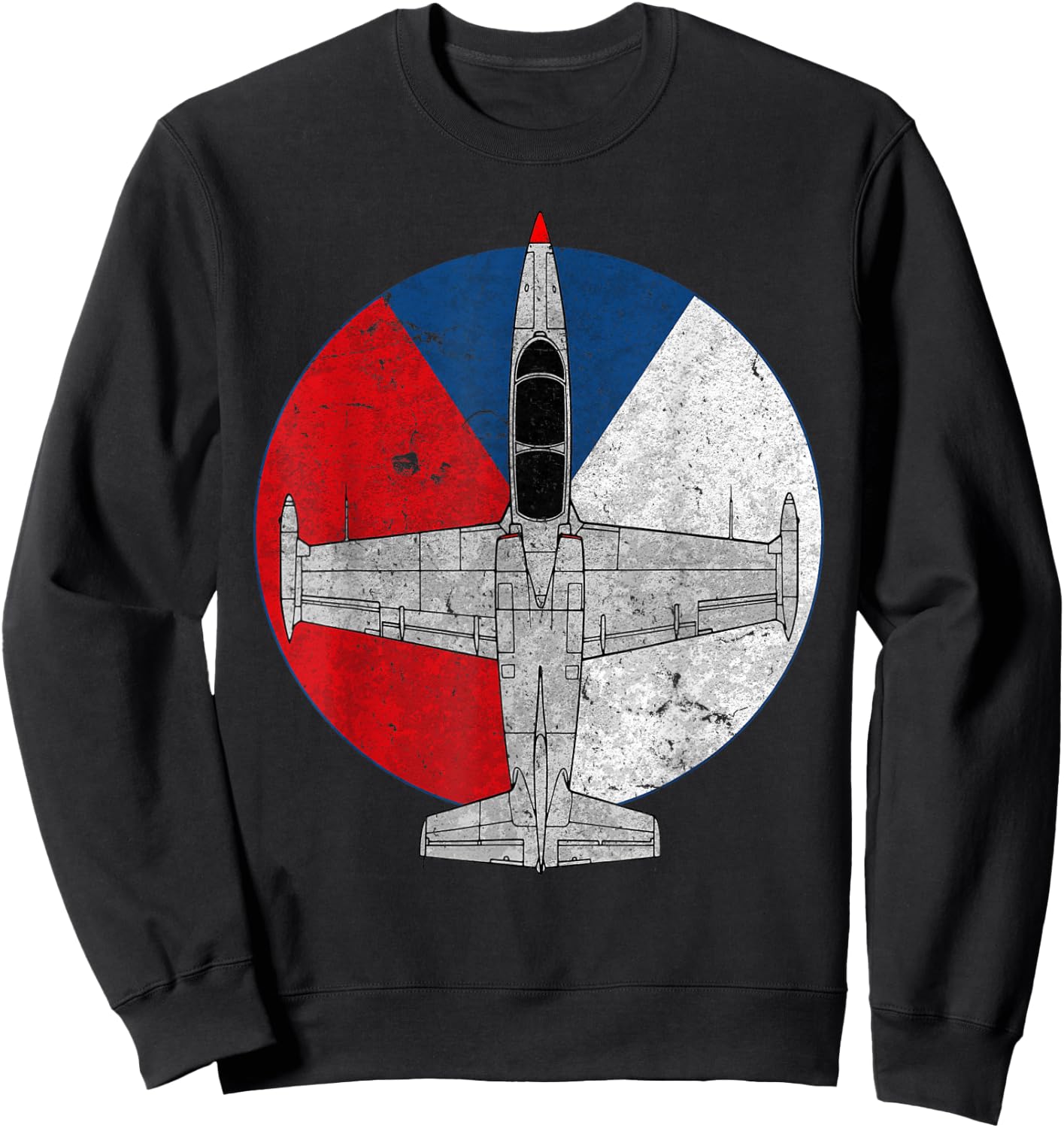 L-39 Albatros Czech Jet Aircraft Vintage Pilot Sweatshirt - Sweatshirt | Black