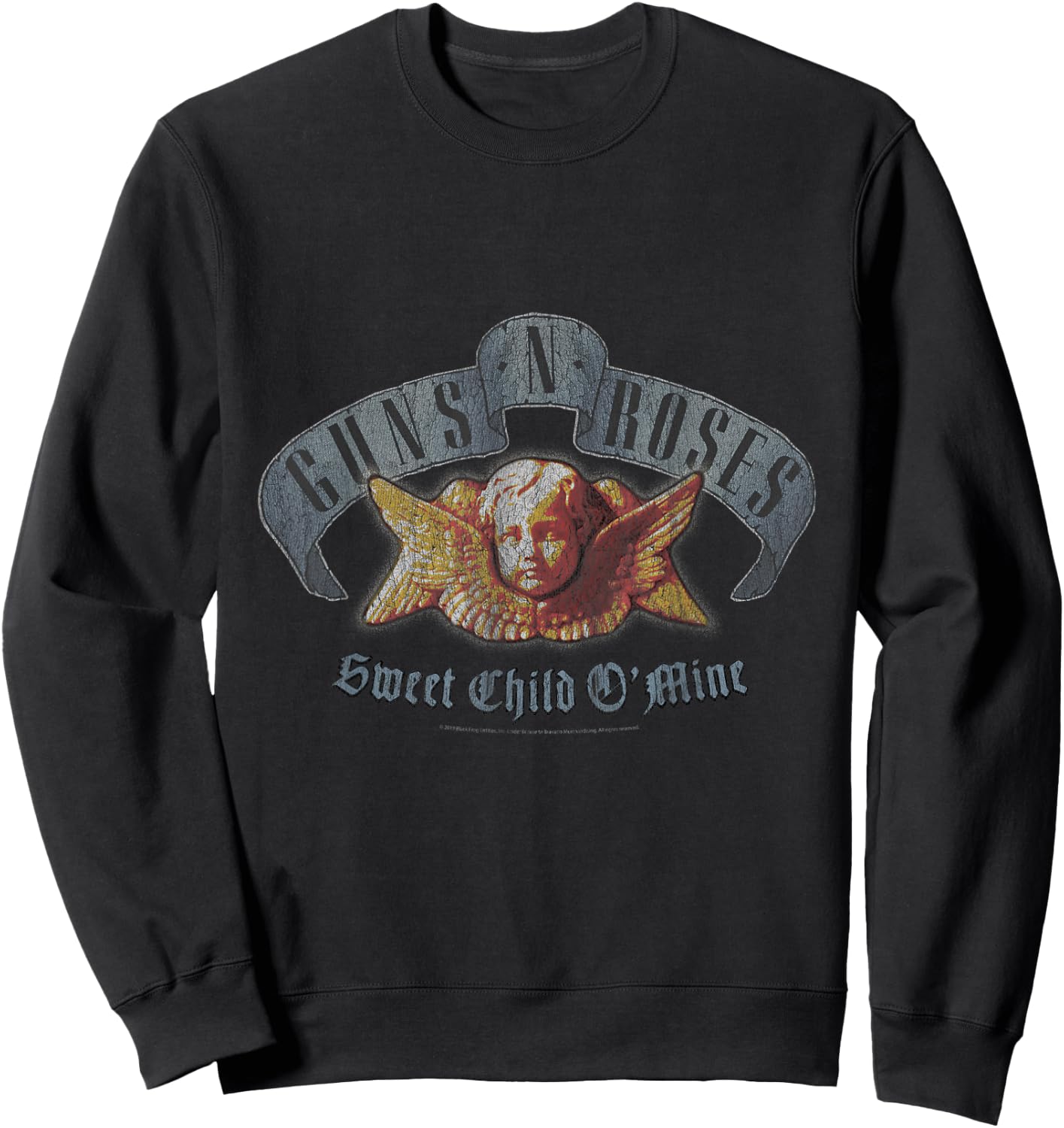 Guns N' Roses Official Sweet Child O' Mine Sweatshirt - Sweatshirt | Black