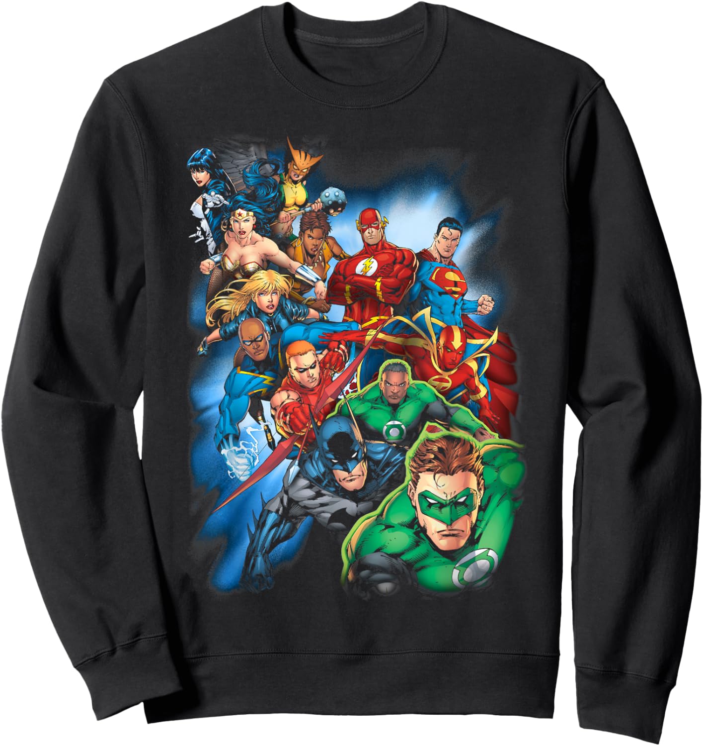 Justice League Mighty Heroes Unite Small Sweatshirt - Sweatshirt | Black