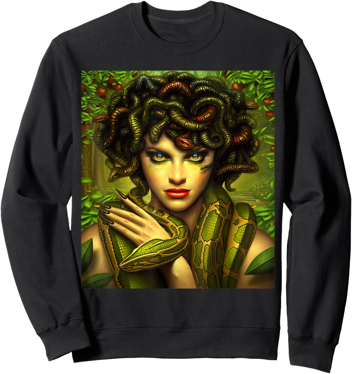 Art and Rock Medusa Party and Gift unissex Medusa Sweatshirt - Sweatshirt | Black