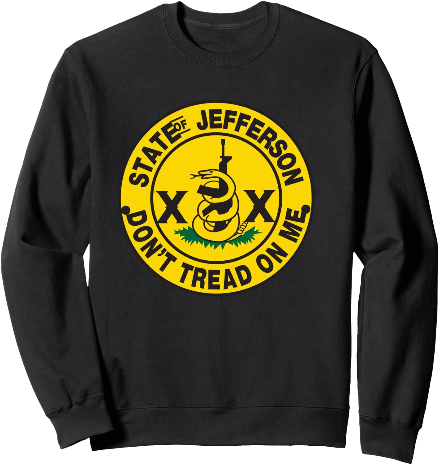 State of Jefferson Don't Tread on Me Shirt Sweatshirt - Sweatshirt | Black