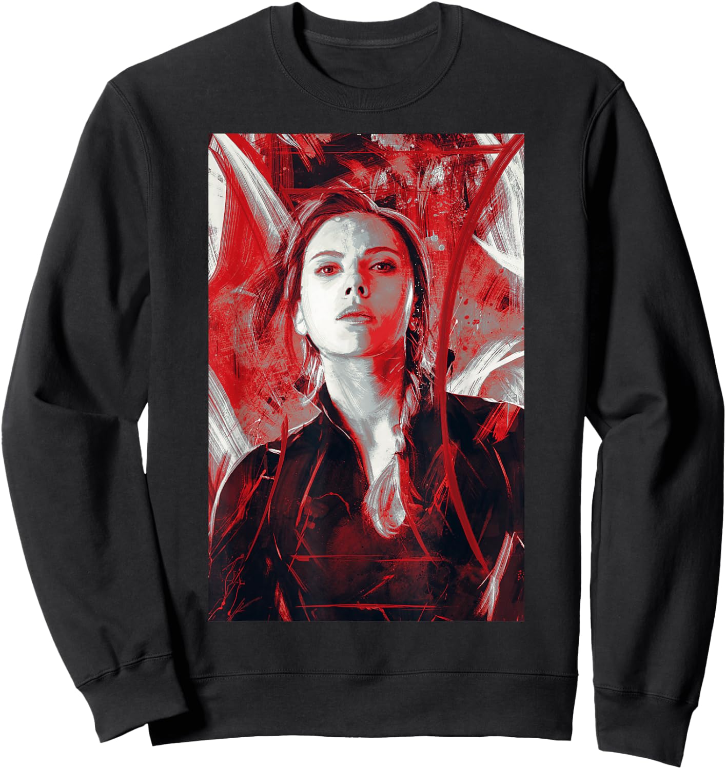 Marvel Avengers Endgame Black Widow Painting Graphic Sweatshirt - Sweatshirt | Black