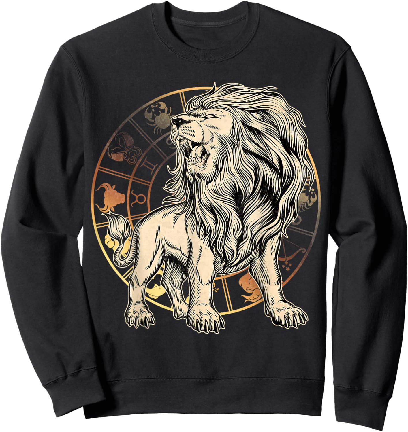 Leo Birthday Gift - Born in July-August - Zodiac Leo Sweatshirt - Sweatshirt | Black