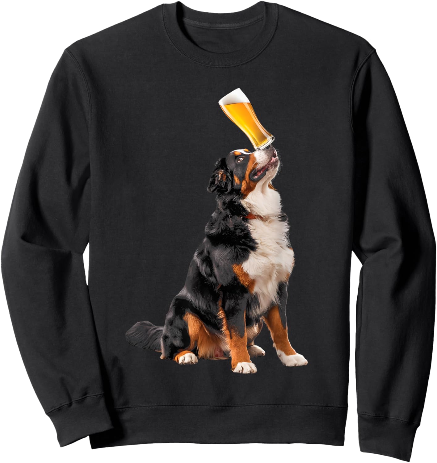 Beer Bernese Mountain Dog Sweatshirt - Sweatshirt | Black