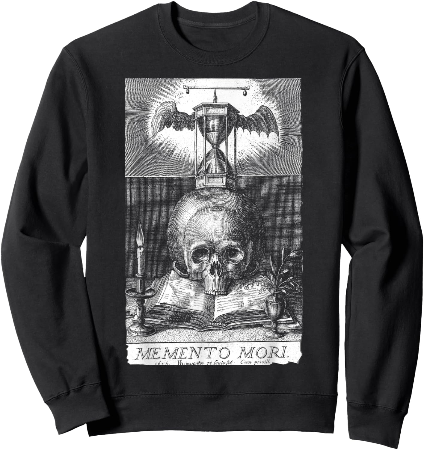Memento Mori Stoicism Philosophy Philosopher Memento Mori Small Sweatshirt - Sweatshirt | Black