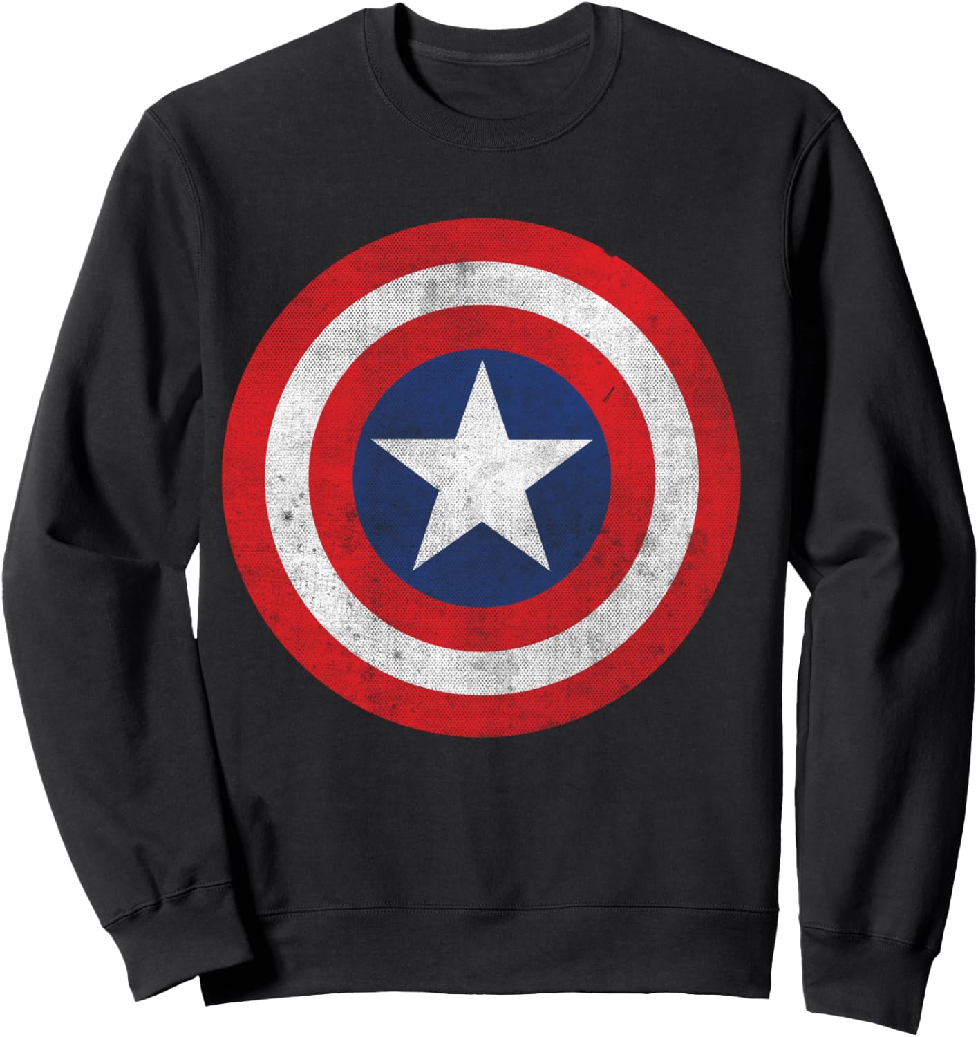 Marvel Captain America Classic Shield Sweatshirt - Sweatshirt | Black