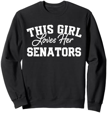 Senators Dover This Girl Loves Her HS Sweatshirt - Sweatshirt | Black