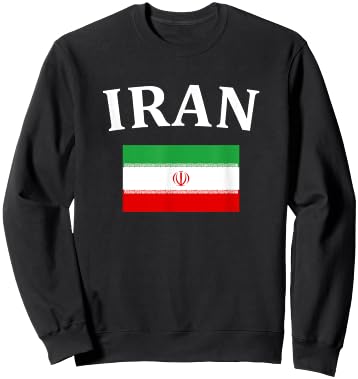 Iranian Pride Flag Iran Shirt Great Gift Sweatshirt - Sweatshirt | Black