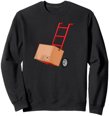 Dolly Hand Truck Cart Moving Funny Sweatshirt - Sweatshirt | Black