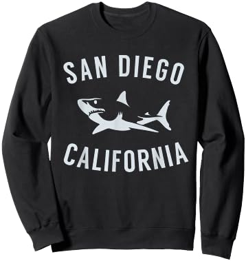 San Diego California T Shirt Shark CA Souvenirs Sweatshirt - Sweatshirt | Black