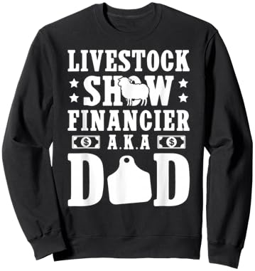 Sheep Show Dad Funny Sheep Show Father Sweatshirt - Sweatshirt | Black