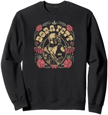 Star Wars - Boba Fett Boho Inspired Sweatshirt - Sweatshirt | Black