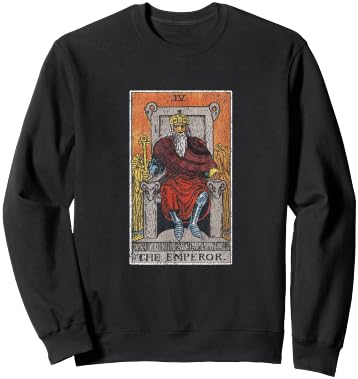 Emperor Tarot Shirt Occult Divination Psychic Gift Sweatshirt - Sweatshirt | Black