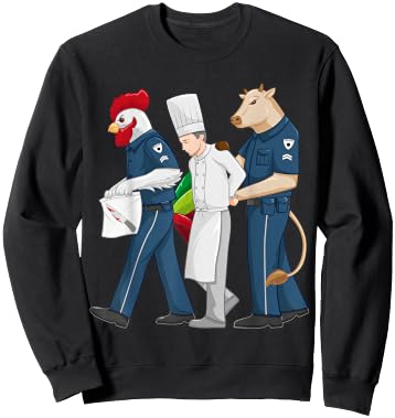 Chef T Shirt and Sous Chef Gifts Funny Chef Accused of Murder Restaurant Cook Kitchen Worker Sweatshirt - Sweatshirt | Black