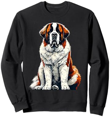 Saint Bernard Dog St. Bernard Sweatshirt - Sweatshirt | Black