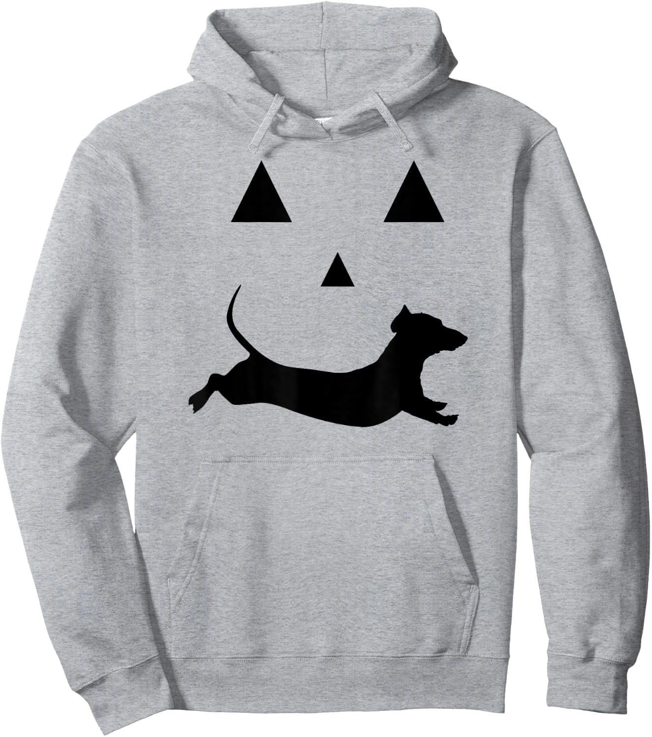 Halloween Pumpkin Dachshund Jack-o-lantern Costume Hoodie - Hoodie | Ash