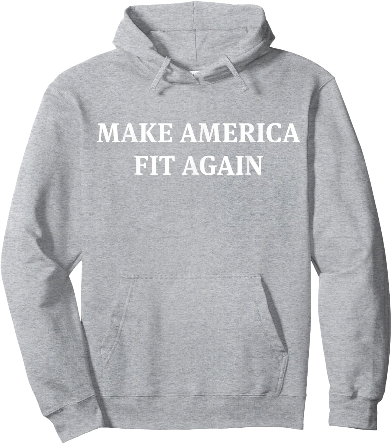 Make America Fit Again Fitness Gym Hoodie - Hoodie | Ash