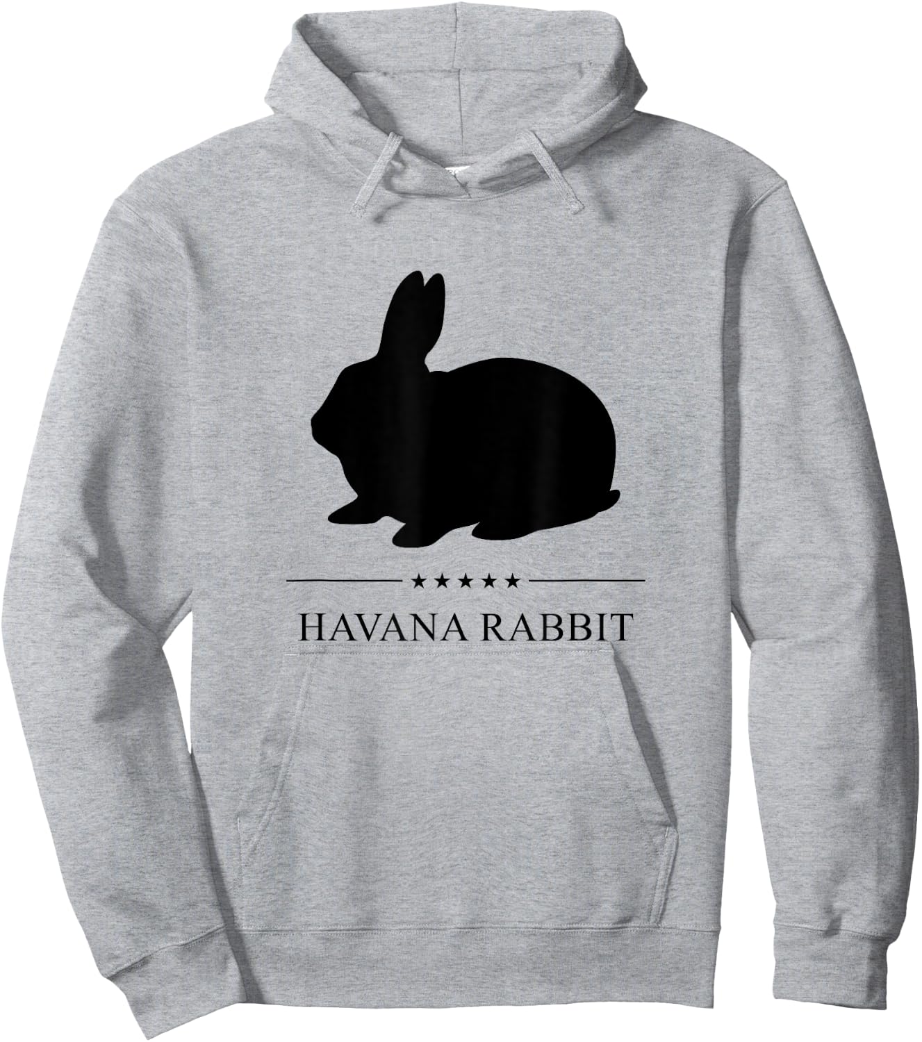 Havana Rabbit Black Silhouette Hoodie - Hoodie | Ash