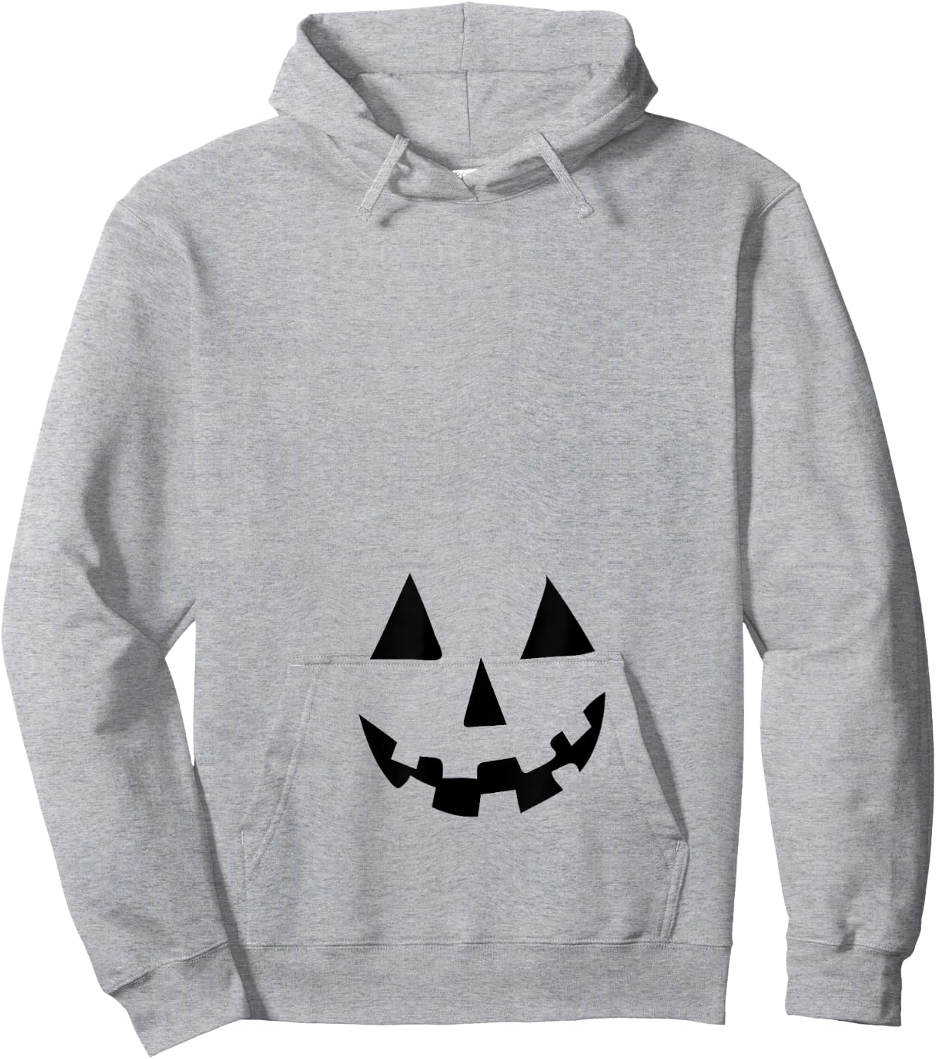 Pregnant Pumpkin Belly T shirt for Halloween Costume Hoodie - Hoodie | Ash