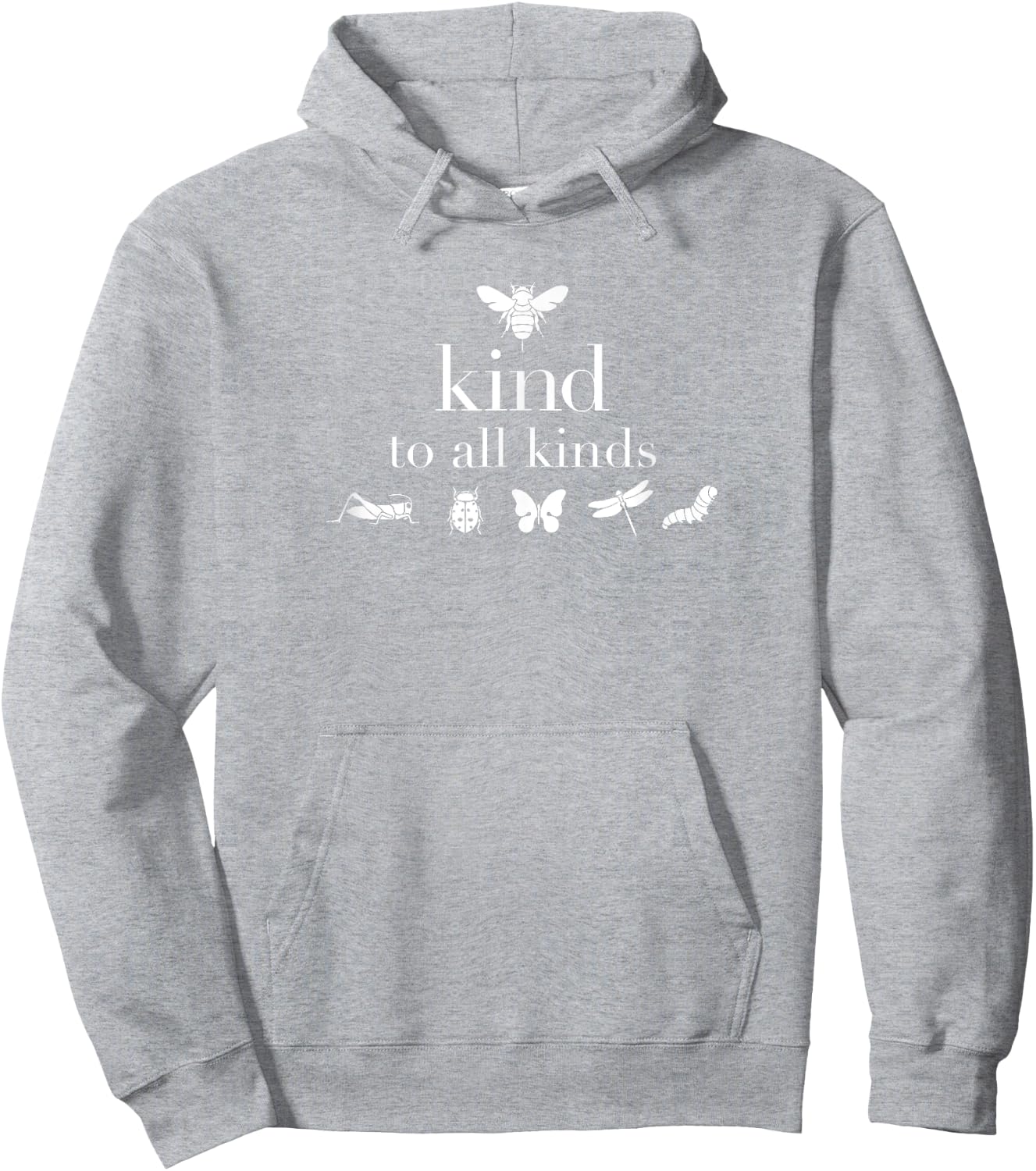 Bee Kind to All Kinds , environmental, earth friendly Hoodie - Hoodie | Ash