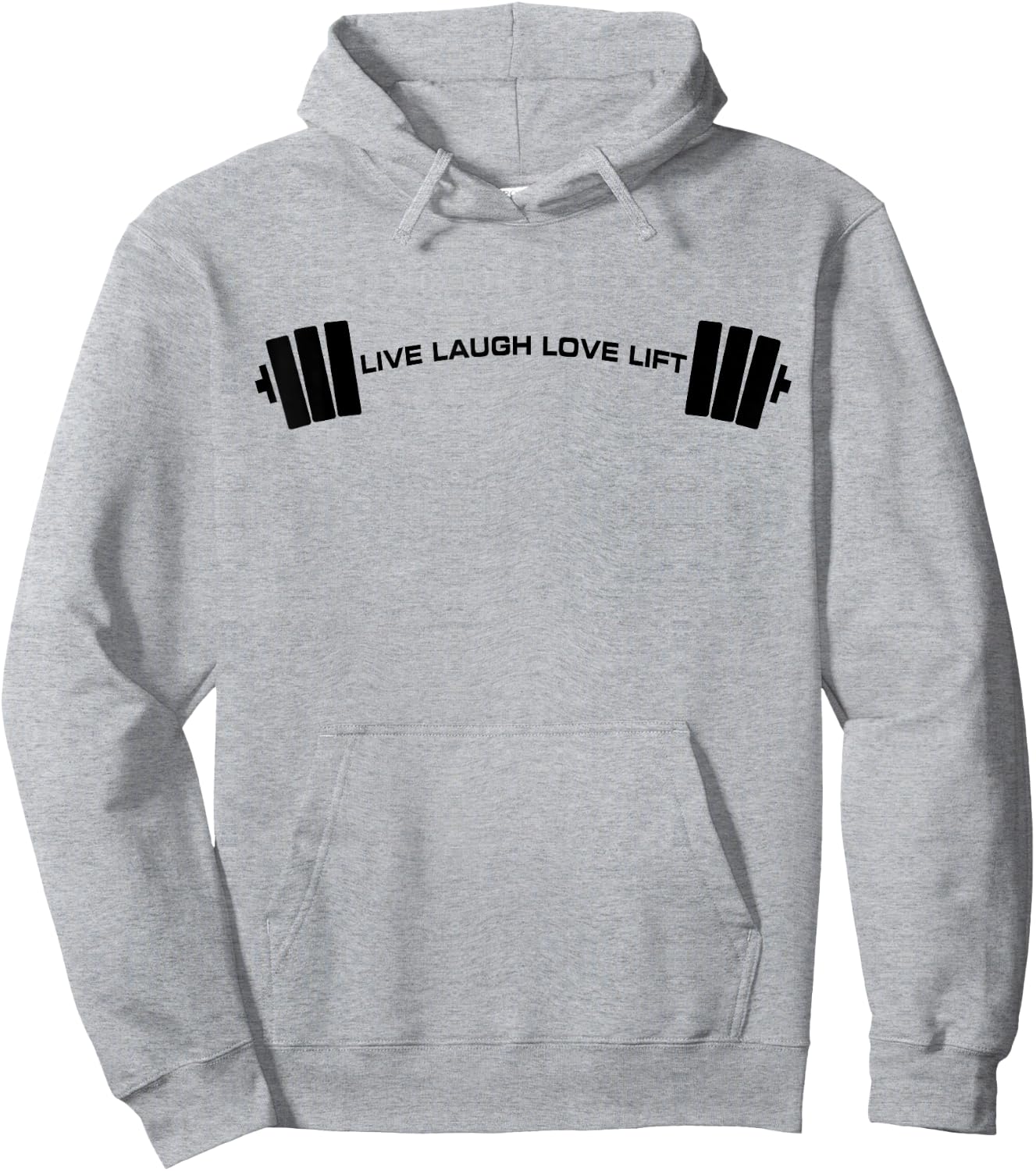 C521 LIVE LAUGH LOVE LIFT Gym Workout Fitness MMA Hoodie - Hoodie | Ash