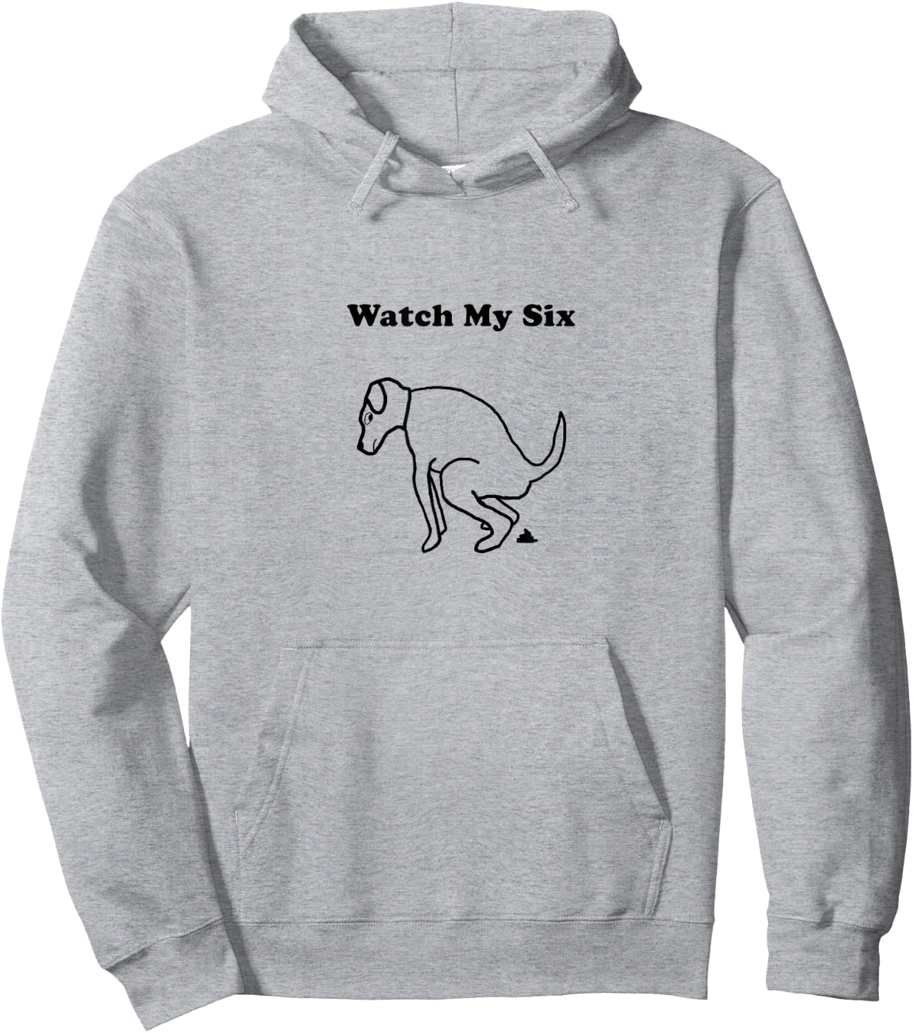 Dog Poop Watch My Six Dog Walker T Shirt Women Hoodie - Hoodie | Ash