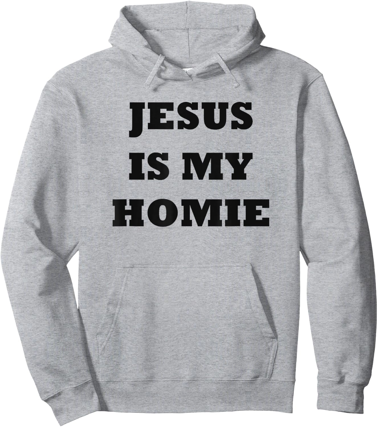 Jesus Is My Homie - Uplifting Christian Faith Slogan Hoodie - Hoodie | Ash