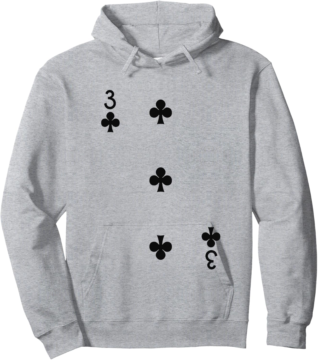 Three Of Clubs Deck Of Cards Group Costume Halloween Casino Hoodie - Hoodie | Ash