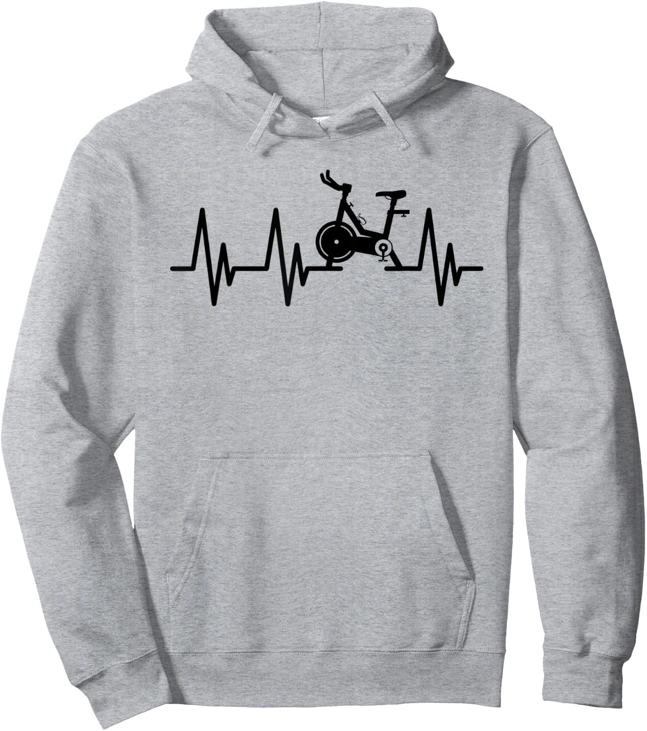 Love Spin Heartbeat Funny Gym Workout Fitness Spinning Class Hoodie - Hoodie | Ash