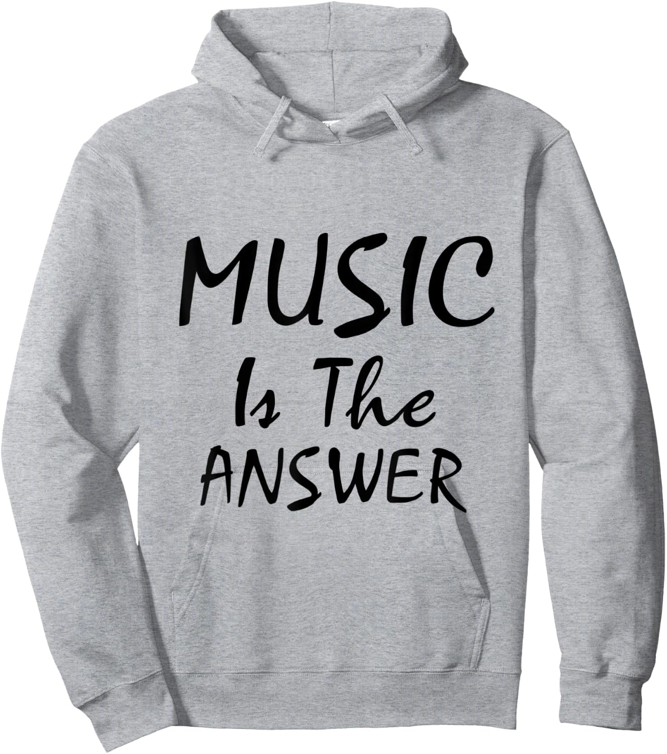 Vintage Music - Music Is The Answer Hoodie - Hoodie | Ash