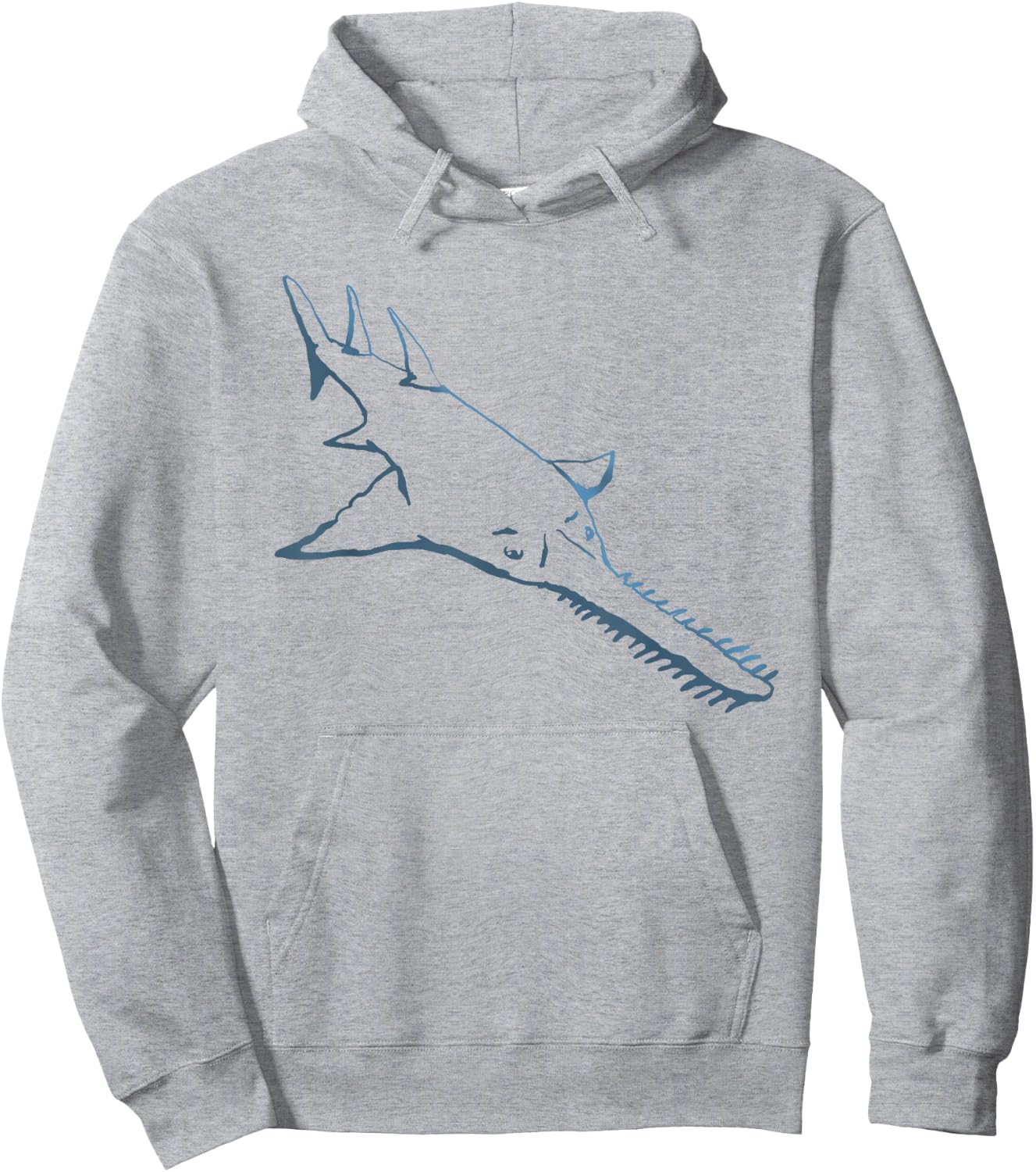 Sawfish T Shirt Hoodie - Hoodie | Ash