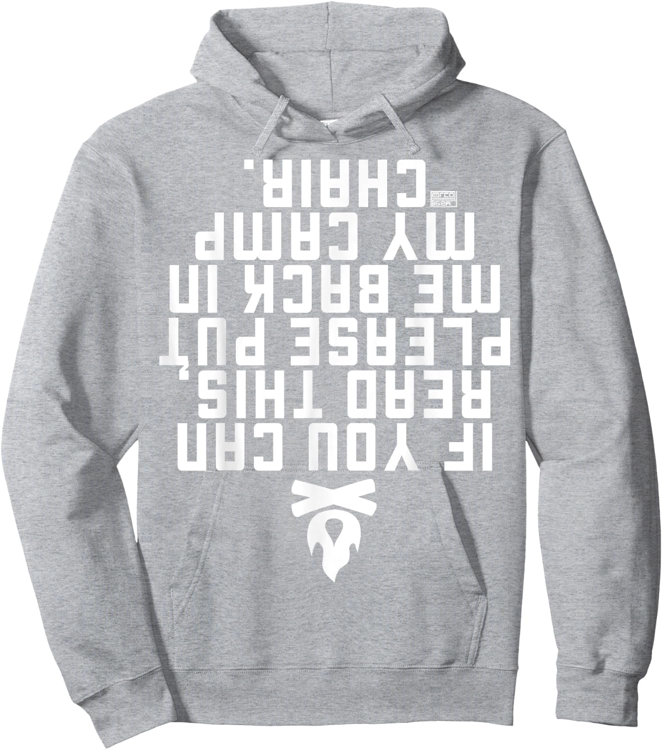 Funny IF You CAN Read This Put ME Back Camp Camping Hoodie - Hoodie | Ash