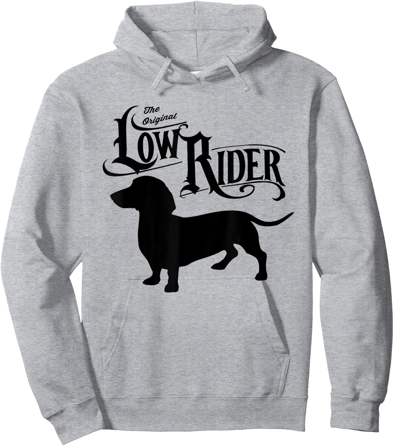 The Original Low Rider Dachshund Dog Funny Men Women Kids Hoodie - Hoodie | Ash