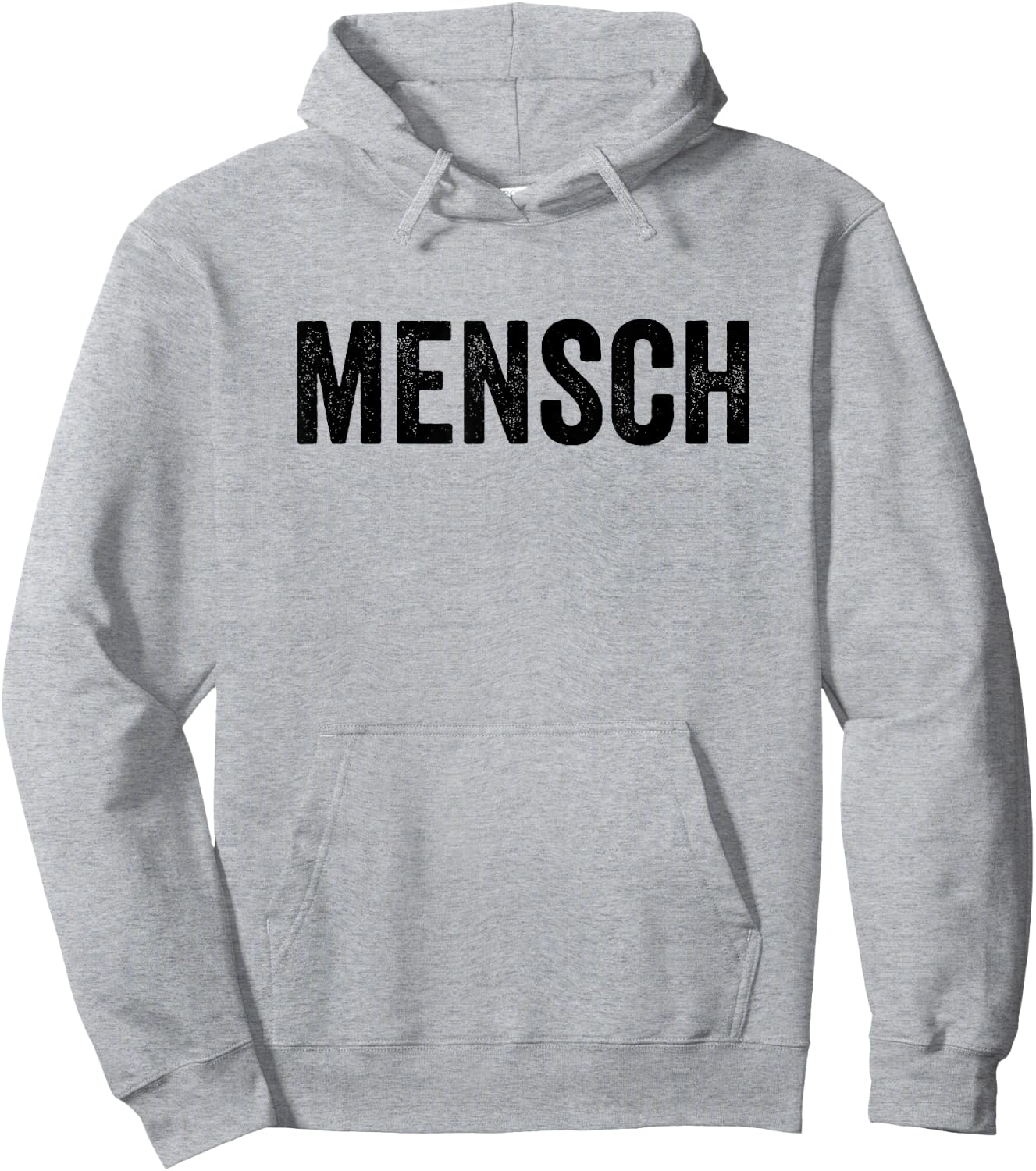 Mensch Jewish Humor Yiddish Word Hoodie - Hoodie | Ash