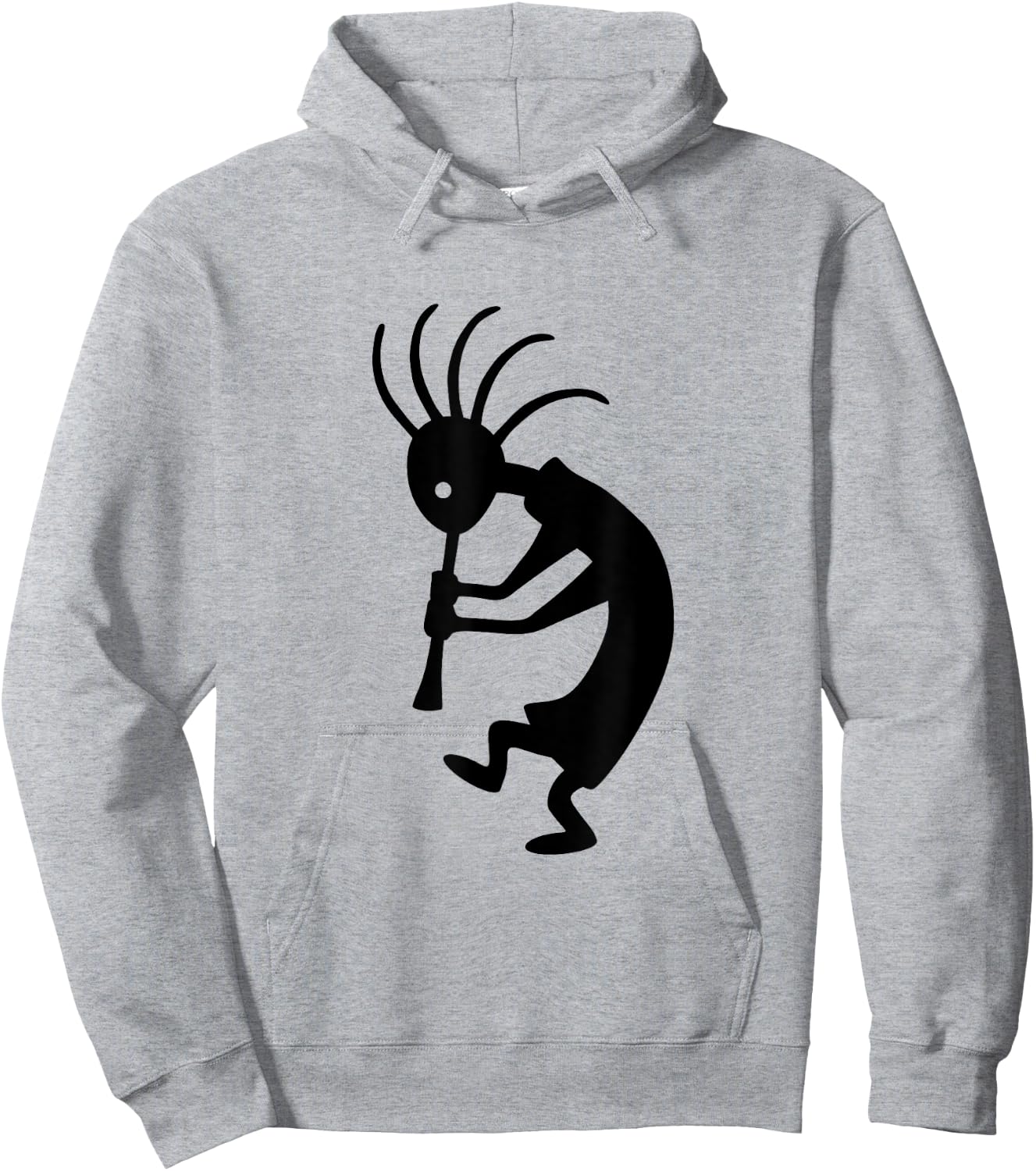 Kokopelli American Southwest Ethno Hoodie - Hoodie | Ash