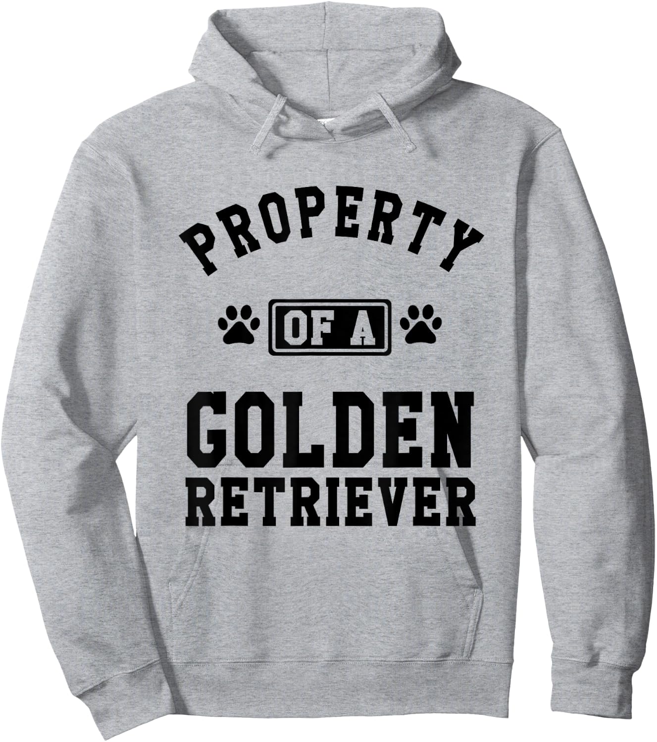 Property Of A Golden Retriever - Golden Lover Shirt Gift Hoodie - Hoodie | Ash