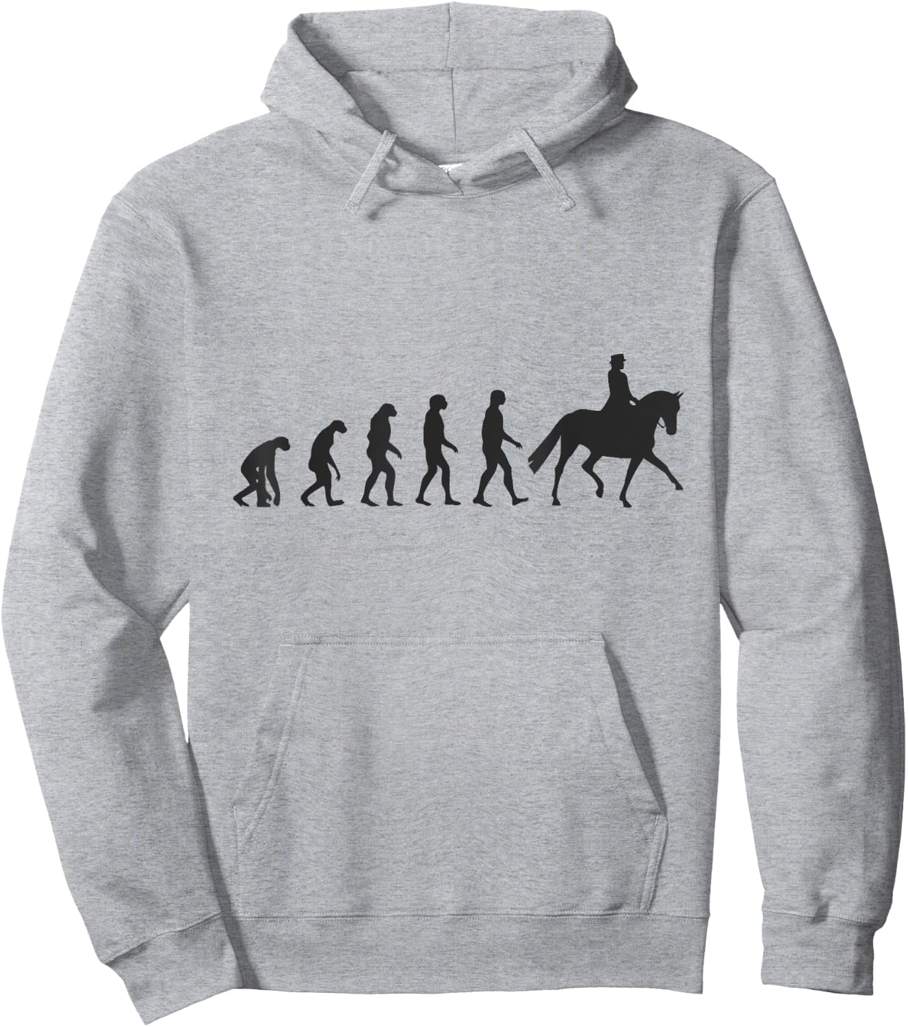 Dressage Horse Equitation Evolution Hoodie - Hoodie | Ash