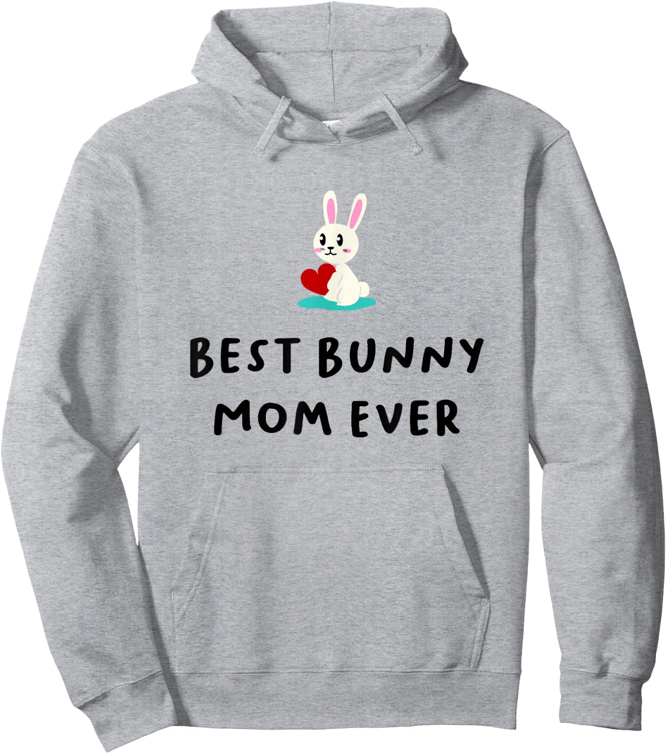 Best Bunny Mom Ever Shirt, Rabbit Mom, Mother Daughter Gifts Hoodie - Hoodie | Ash