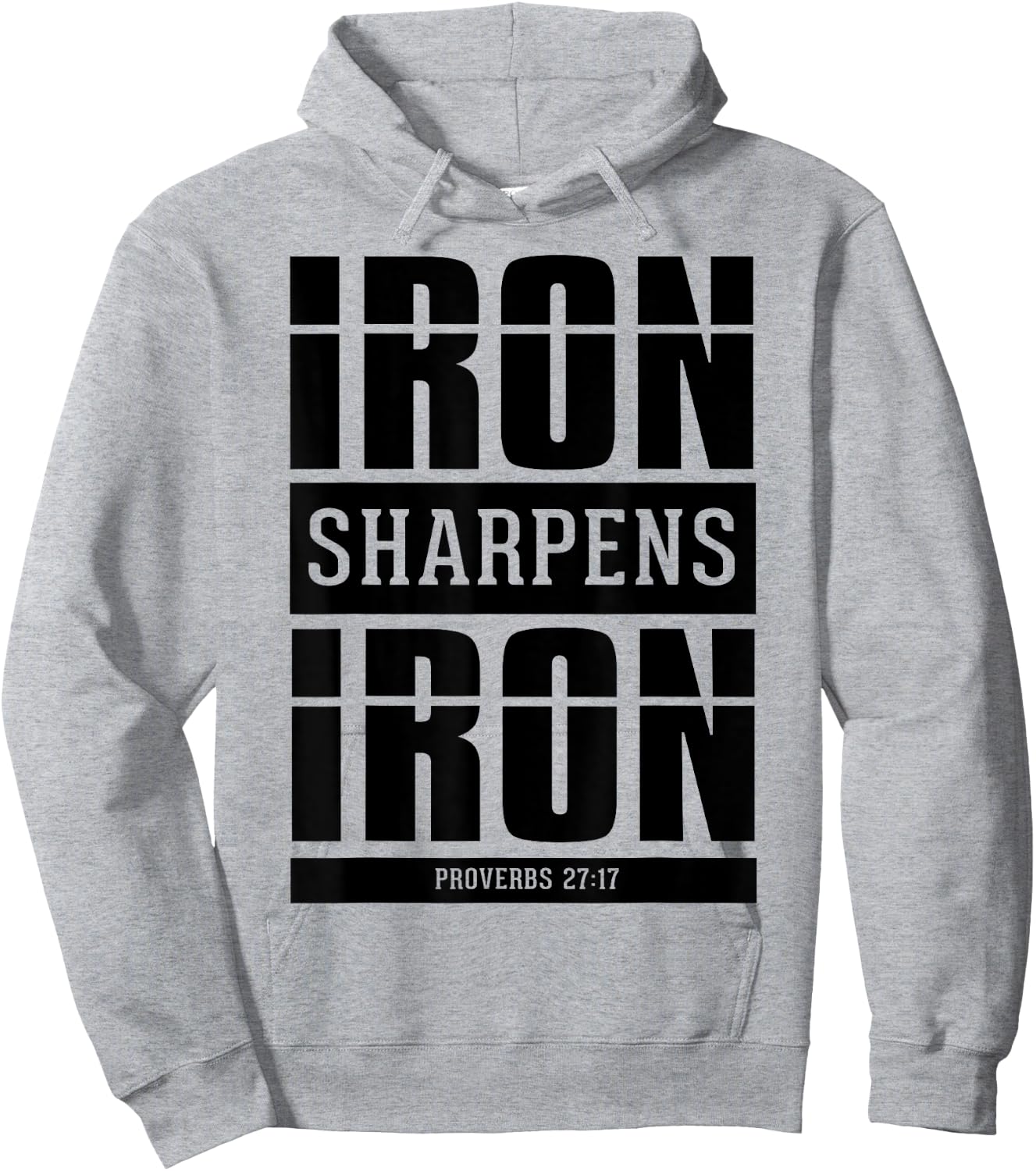 Iron Sharpens Iron - Proverbs 27 17 Christian Bible Verses Hoodie - Hoodie | Ash