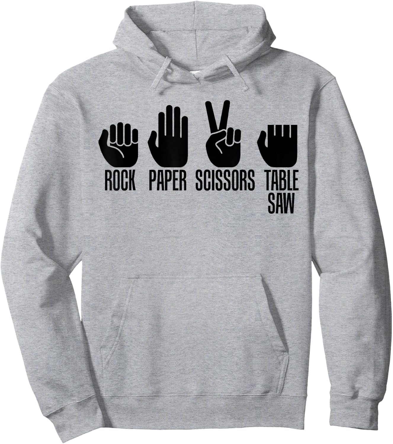 Carpenters Shirt Rock Paper Scissor Table Saw Carpentry Gift Hoodie - Hoodie | Ash