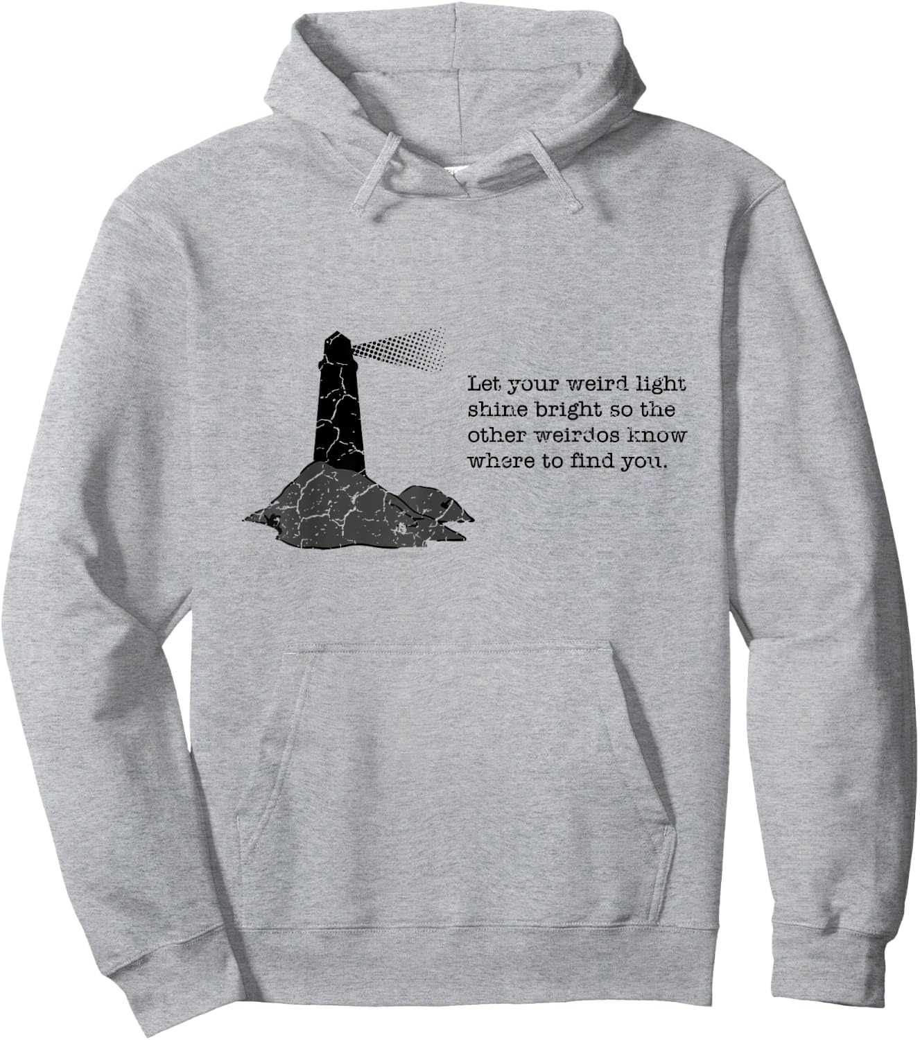 Let your weird light shine bright - geek Hoodie - Hoodie | Ash