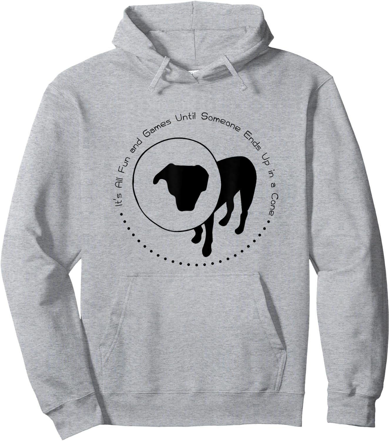 All Fun and Games Until Someone Ends Up in a Cone - Shirt Hoodie - Hoodie | Ash