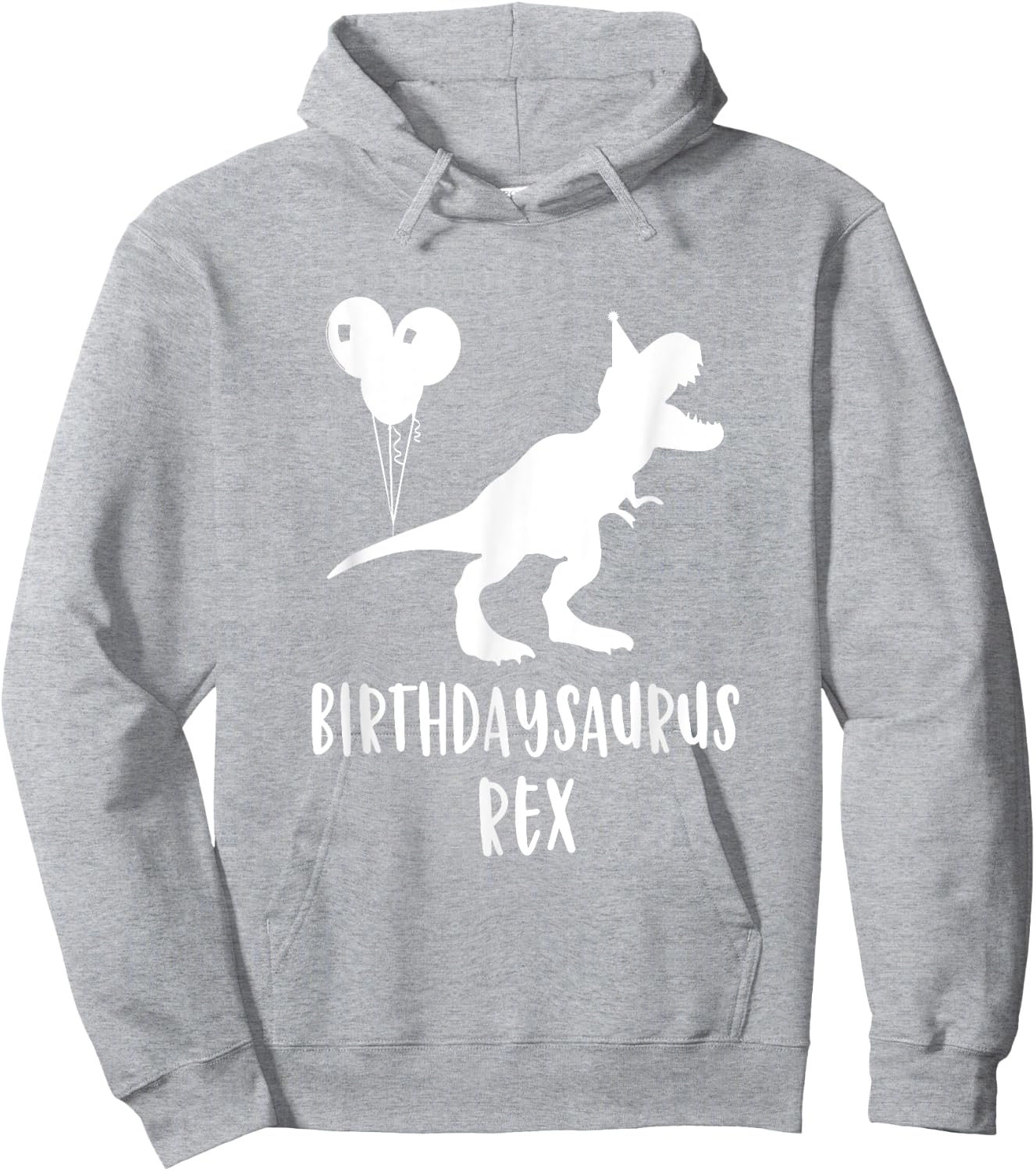 Birthdaysaurus Shirt Funny Rex Dinosaur Birthday Gift Dinos Hoodie - Hoodie | Ash