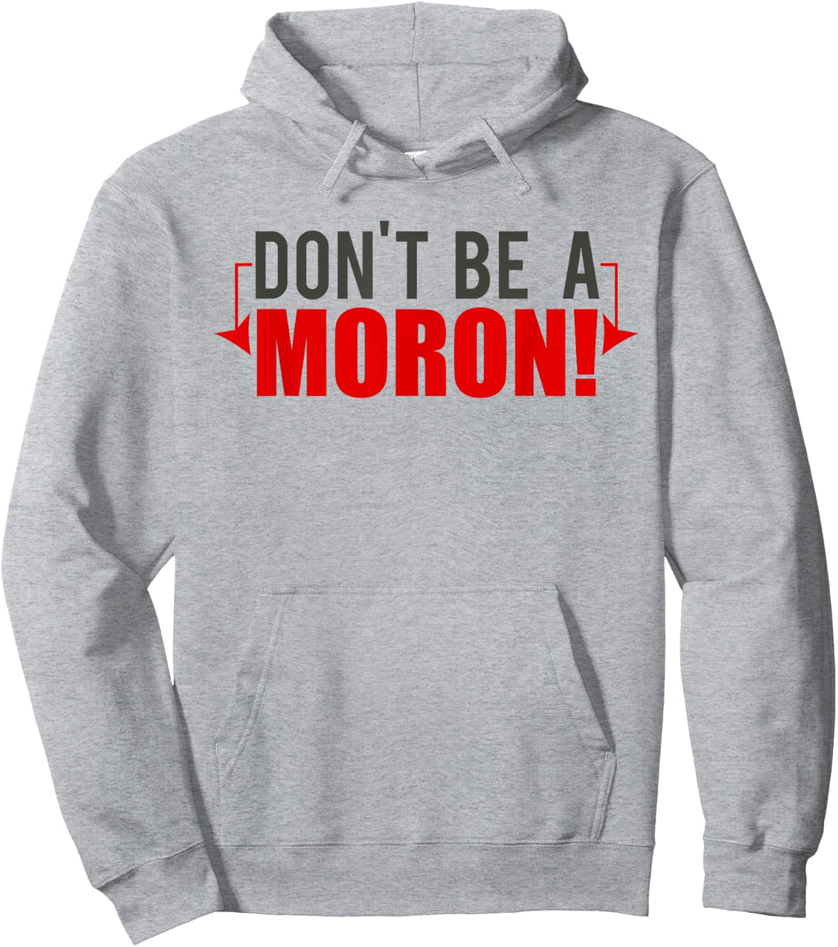 Designs by Dan Men's Funny Grey Modern Letter Print , Small, Short Sleeve, , Classic Fit, Cotton 50% Polyester 50% Hoodie - Hoodie | Ash