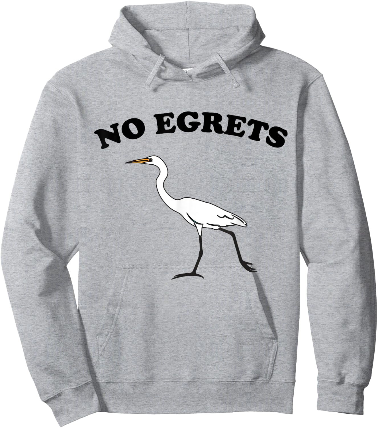 No Egrets Hoodie - Hoodie | Ash