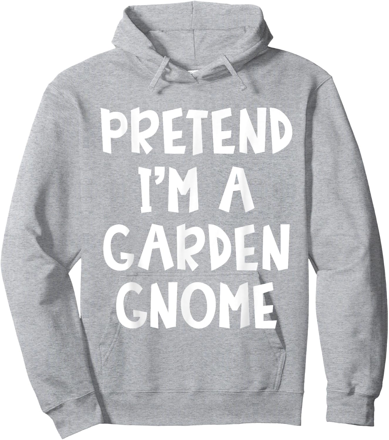 Pretend I'm A Garden Gnome Matching Costume Lazy Halloween Hoodie - Hoodie | Ash
