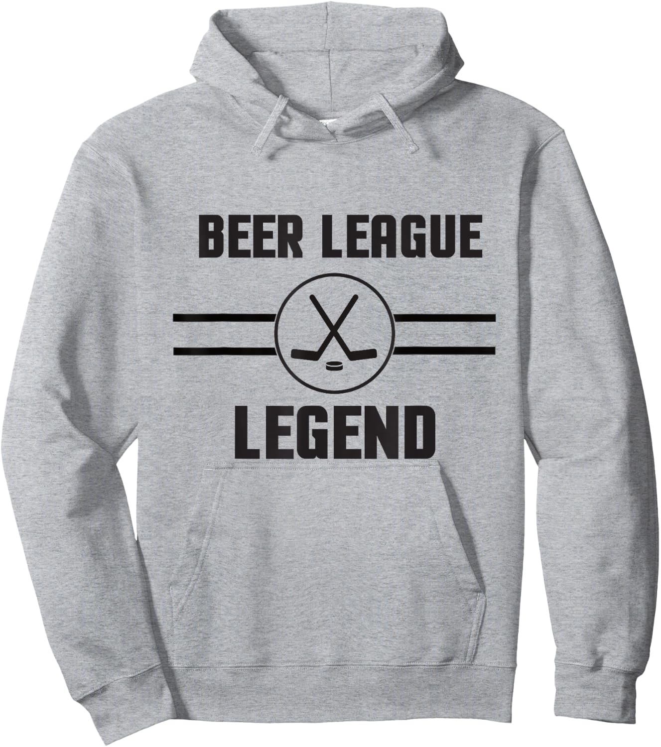 Beer League Legend Hockey Hoodie - Hoodie | Ash