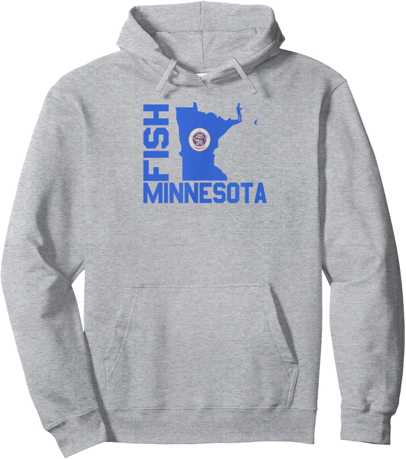 Fish Minnesota Hoodie - Hoodie | Ash