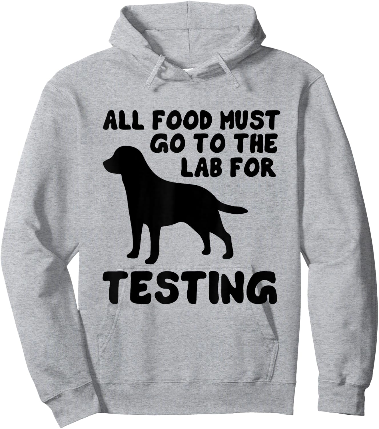 Black Labrador All food must go to the lab testing Hoodie - Hoodie | Ash