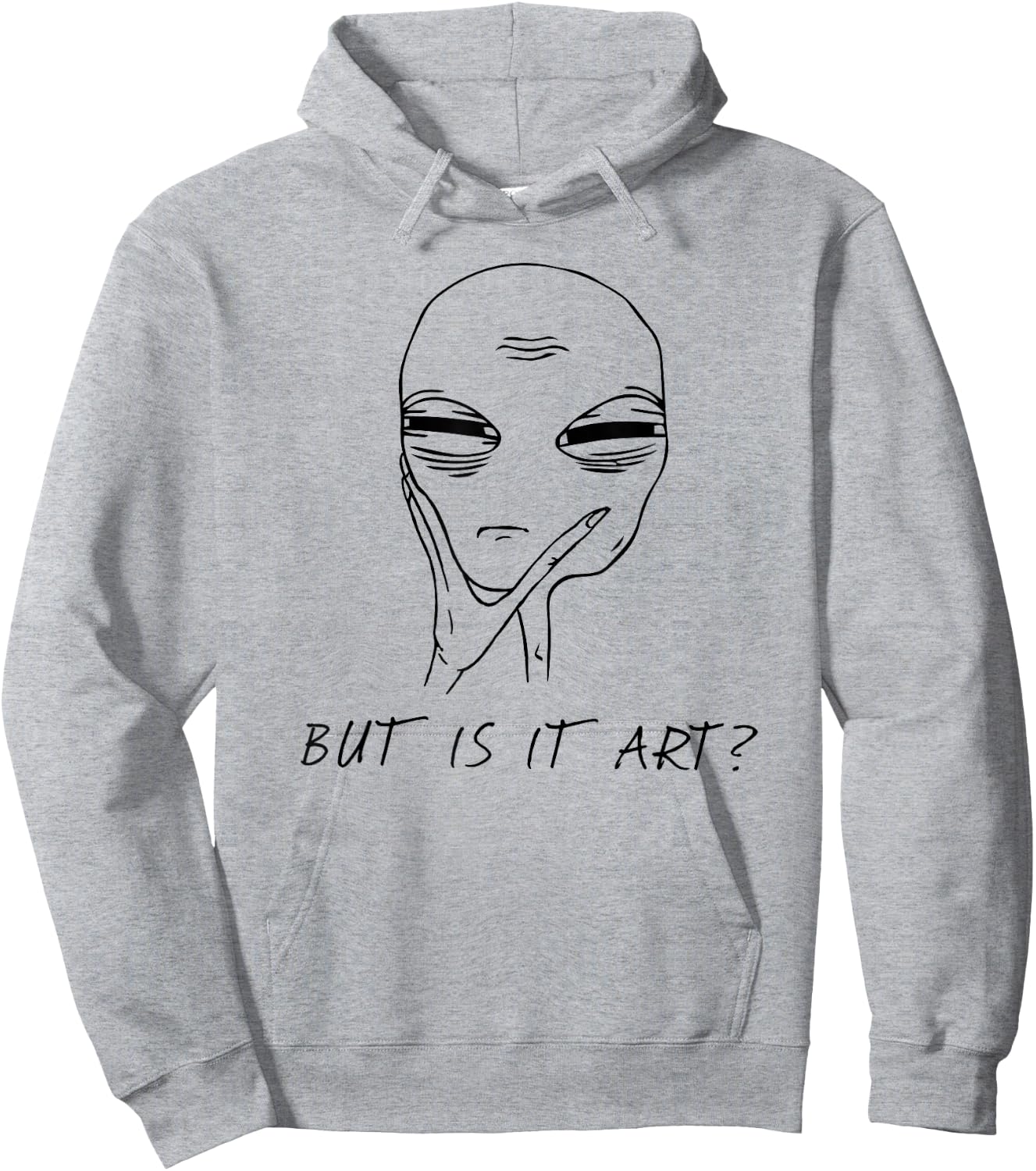But Is It Art Funny Alien Critic Reviewer Meme Hoodie - Hoodie | Ash